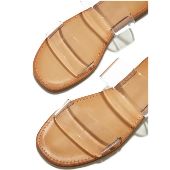 Double Clear Band Sandals - Picture 5 of 12